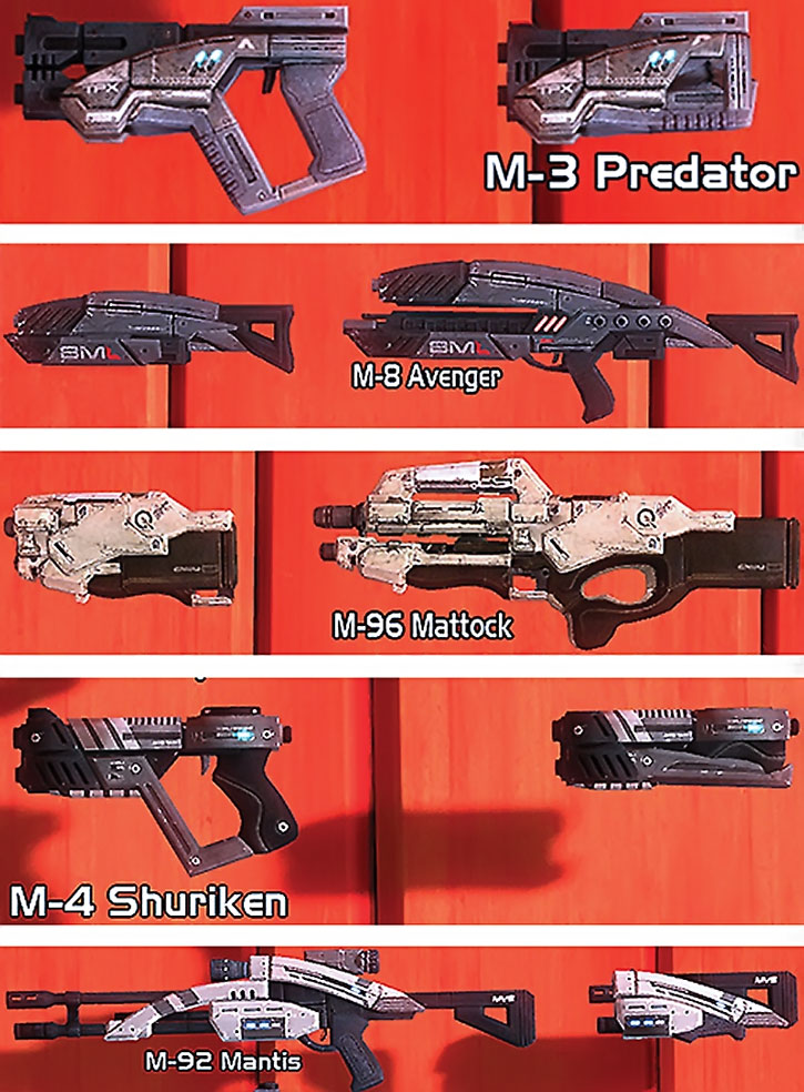 Weapons In Mass Effect 2